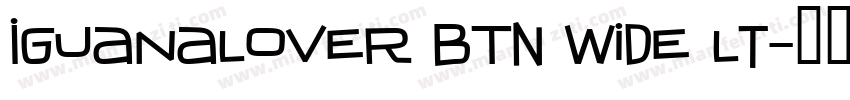 IguanaLover BTN Wide Lt字体转换